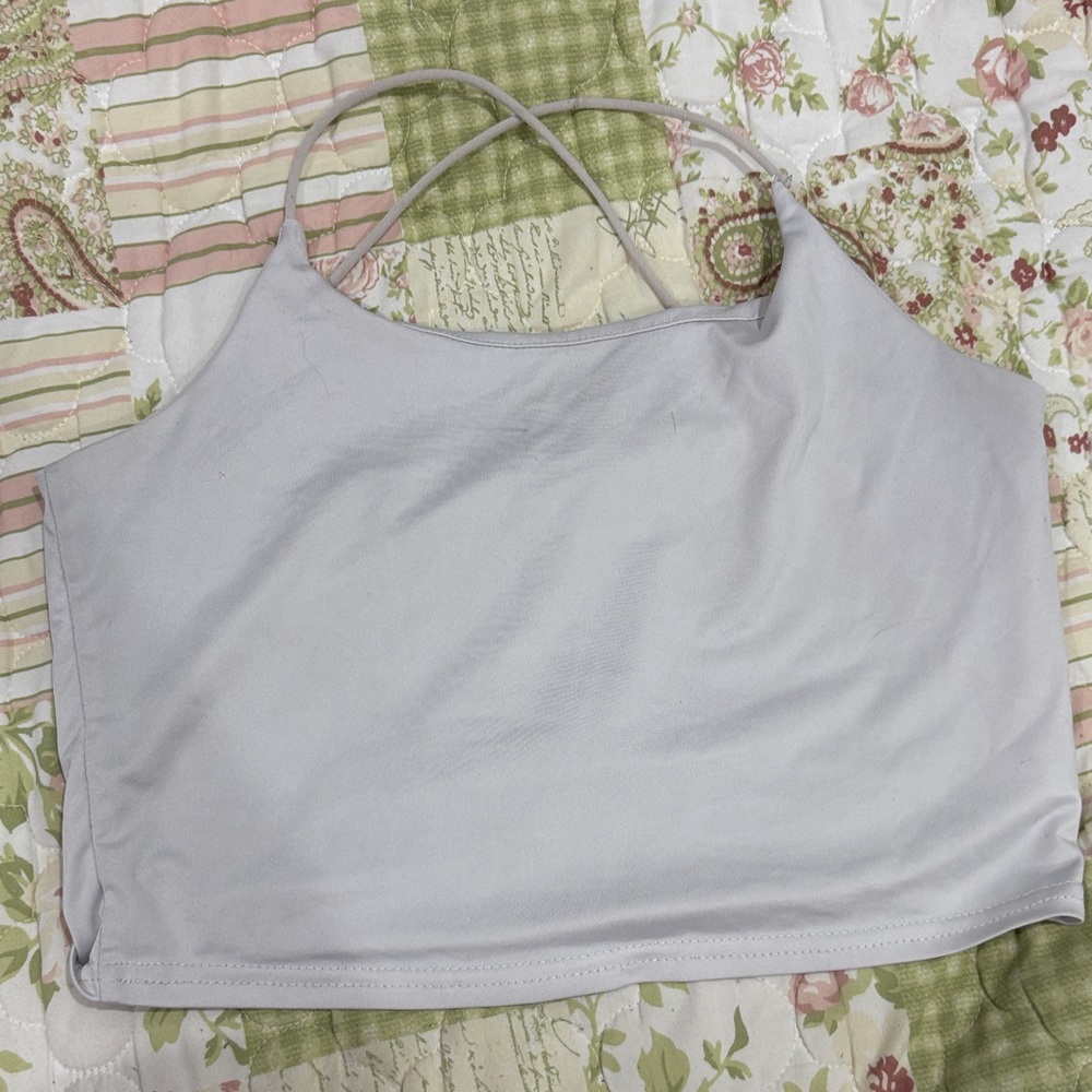 Light Gray Crop Top